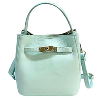 Nives Italian Leather Top Handle Bag - Leather Italiano