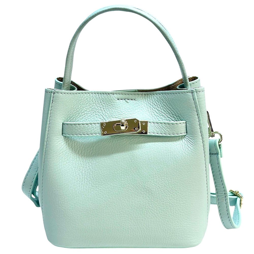 Nives Italian Leather Top Handle Bag - Leather Italiano