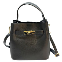 Nives Italian Leather Top Handle Bag - Leather Italiano