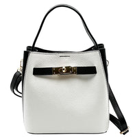 Nives Italian Leather Top Handle Bag - Leather Italiano