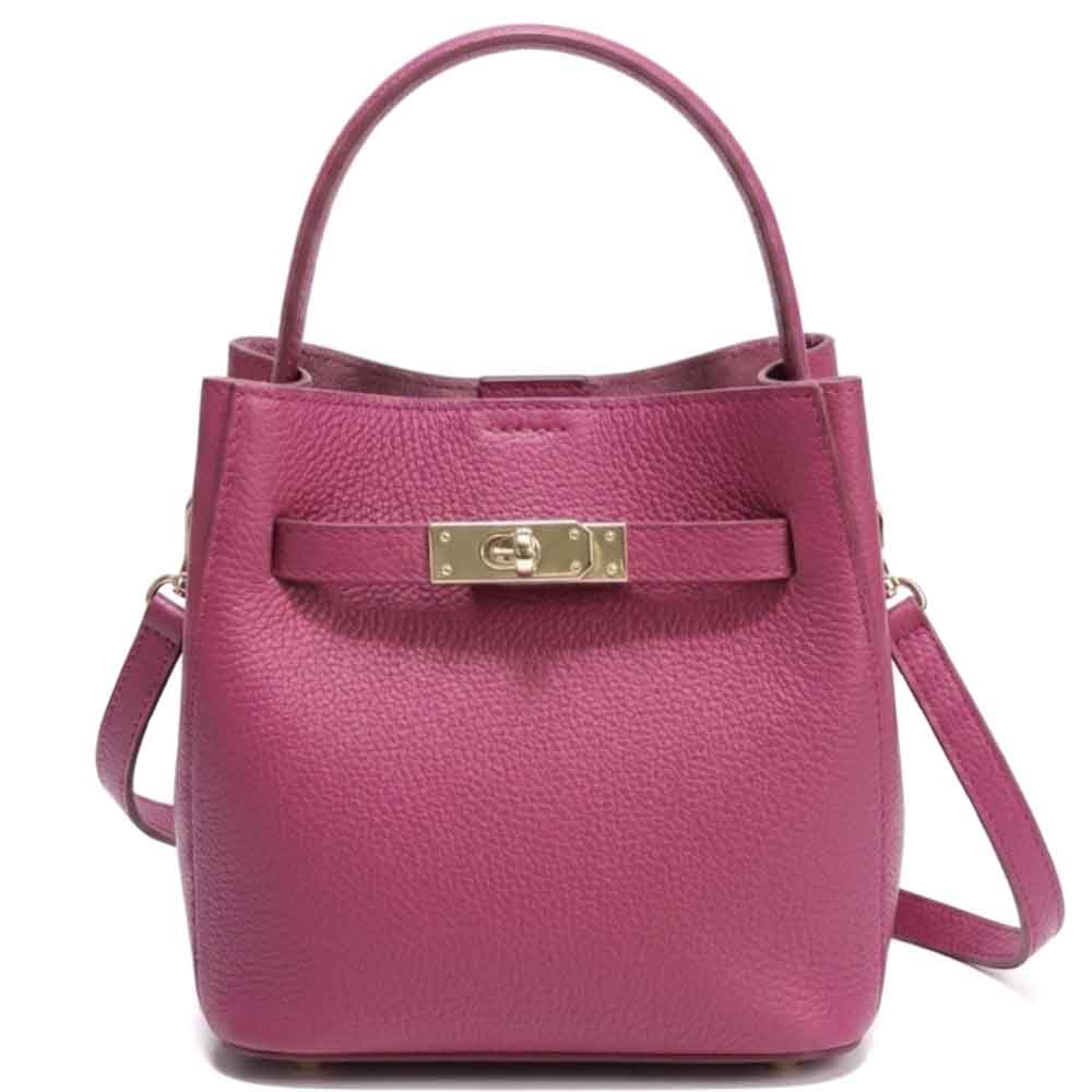 Nives Italian Leather Top Handle Bag - Leather Italiano