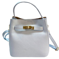 Nives Italian Leather Top Handle Bag - Leather Italiano