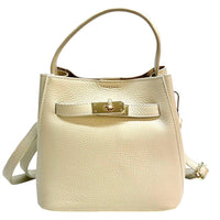 Nives Italian Leather Top Handle Bag - Leather Italiano