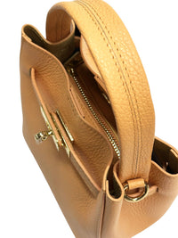 Nives Italian Leather Top Handle Bag - Leather Italiano