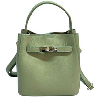 Nives Italian Leather Top Handle Bag - Leather Italiano
