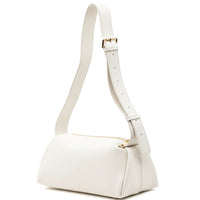 Noa Italian Leather Barrel Shoulder Bag - Handcrafted in Florence - Leather Italiano