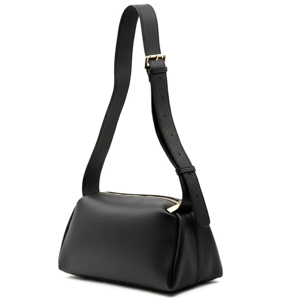 Noa Italian Leather Barrel Shoulder Bag - Handcrafted in Florence - Leather Italiano