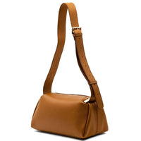 Noa Italian Leather Barrel Shoulder Bag - Handcrafted in Florence - Leather Italiano