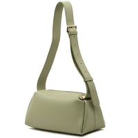 Noa Italian Leather Barrel Shoulder Bag - Handcrafted in Florence - Leather Italiano