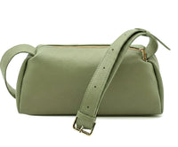 Noa Italian Leather Barrel Shoulder Bag - Handcrafted in Florence - Leather Italiano