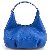 Noemi Compact Italian Leather Hobo Bag - Leather Italiano