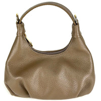 Noemi Compact Italian Leather Hobo Bag - Leather Italiano