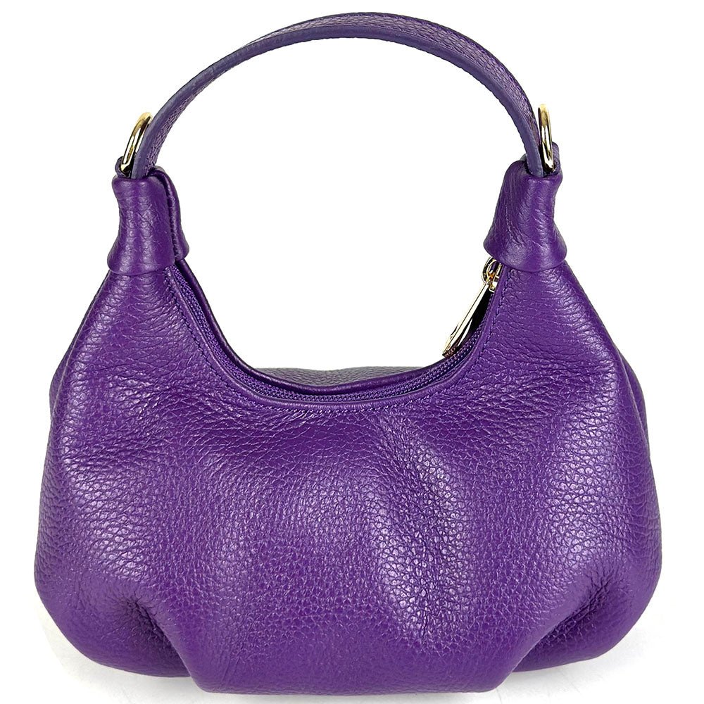 Noemi Compact Italian Leather Hobo Bag - Leather Italiano