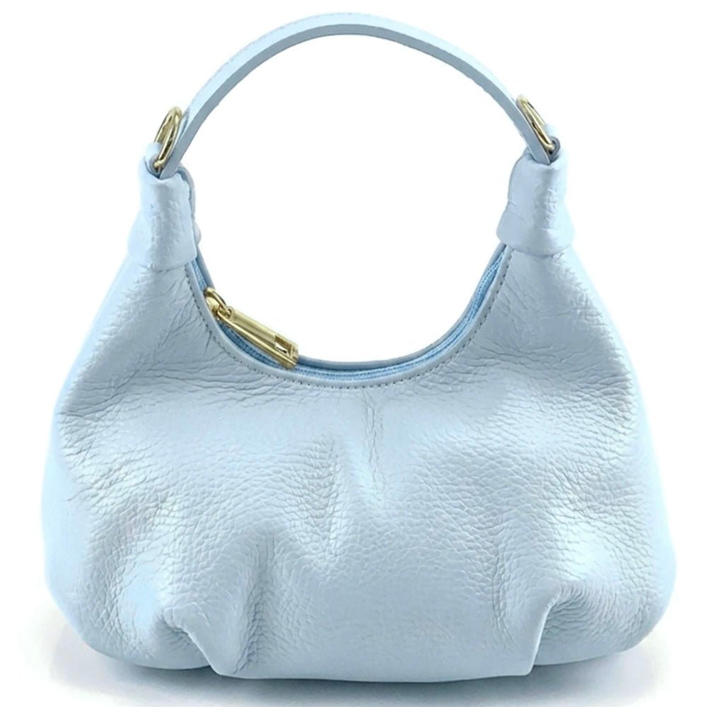 Noemi Compact Italian Leather Hobo Bag - Leather Italiano