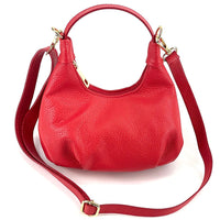 Noemi Compact Italian Leather Hobo Bag - Leather Italiano
