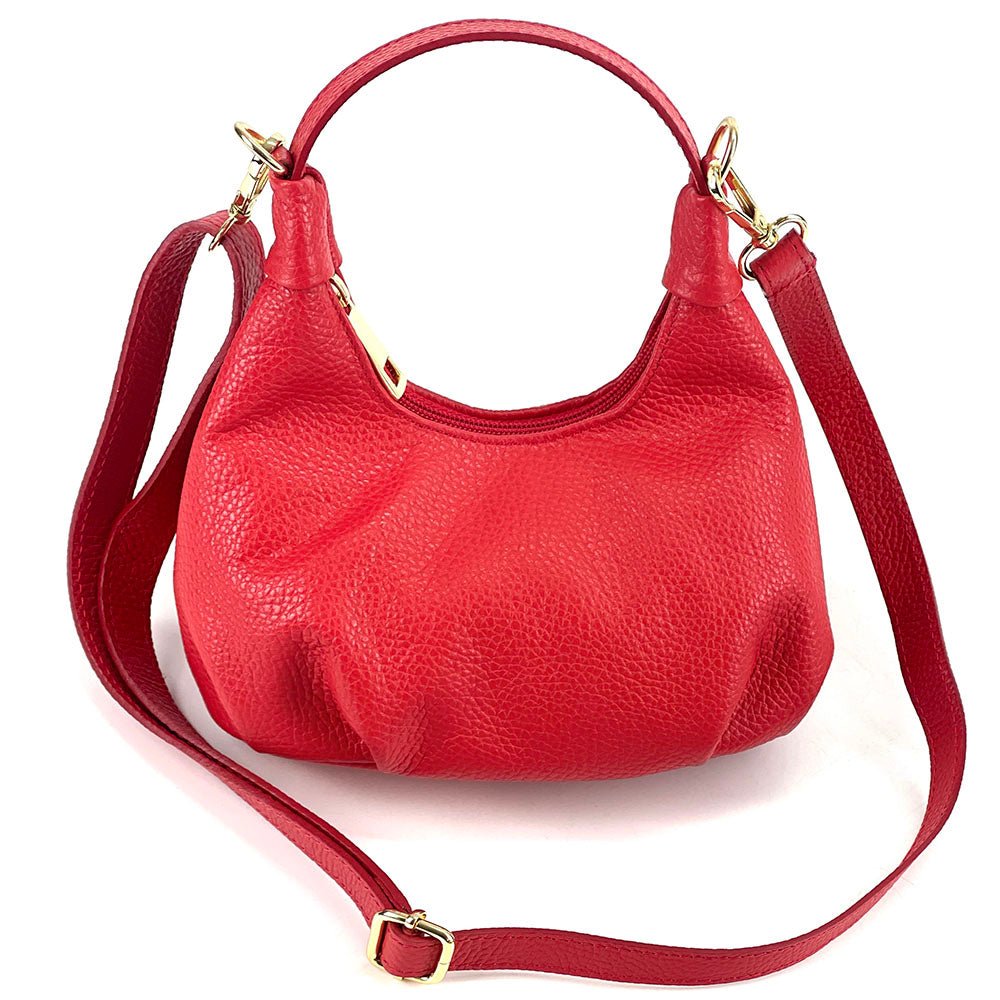 Noemi Compact Italian Leather Hobo Bag - Leather Italiano