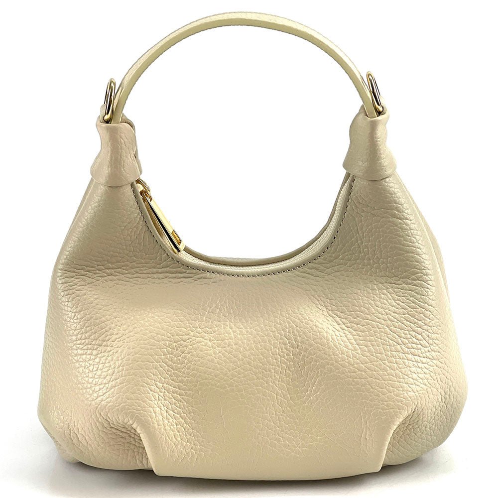 Noemi Compact Italian Leather Hobo Bag - Leather Italiano