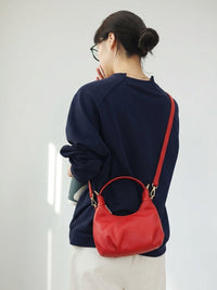 Noemi Compact Italian Leather Hobo Bag - Leather Italiano