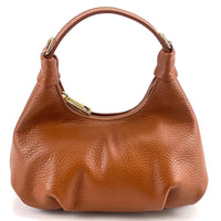 Noemi Compact Italian Leather Hobo Bag - Leather Italiano