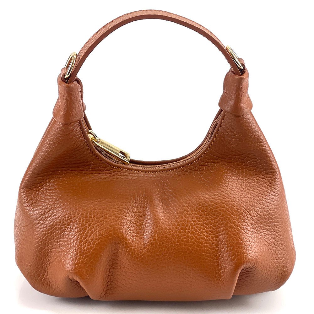 Noemi Compact Italian Leather Hobo Bag - Leather Italiano