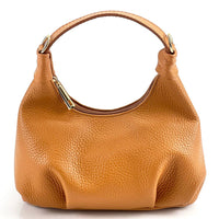 Noemi Compact Italian Leather Hobo Bag - Leather Italiano