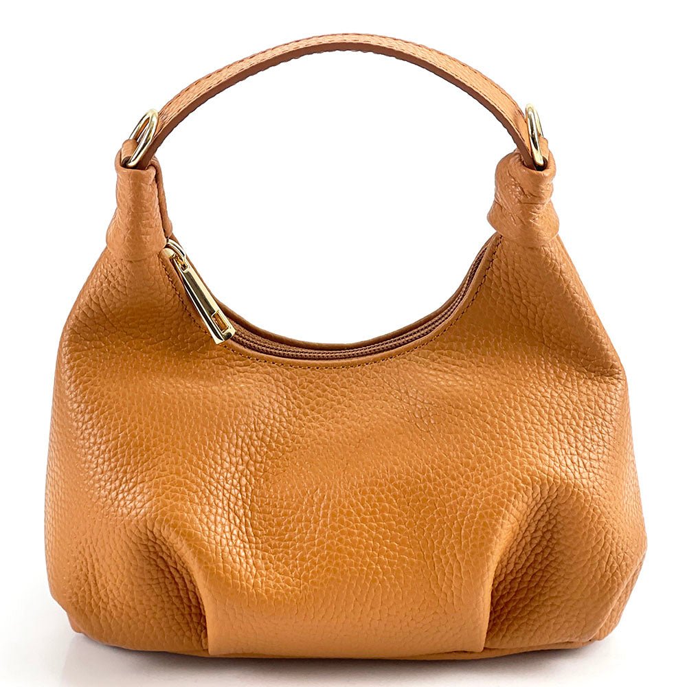 Noemi Compact Italian Leather Hobo Bag - Leather Italiano