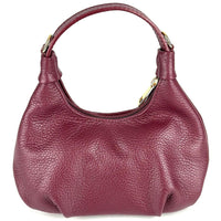 Noemi Compact Italian Leather Hobo Bag - Leather Italiano