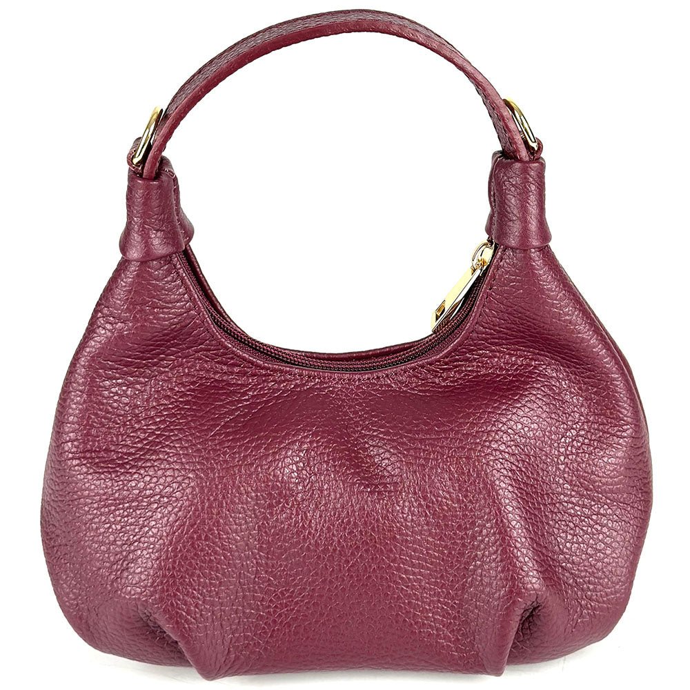 Noemi Compact Italian Leather Hobo Bag - Leather Italiano