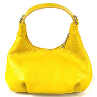 Noemi Compact Italian Leather Hobo Bag - Leather Italiano