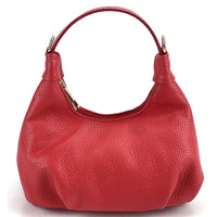 Noemi Compact Italian Leather Hobo Bag - Leather Italiano
