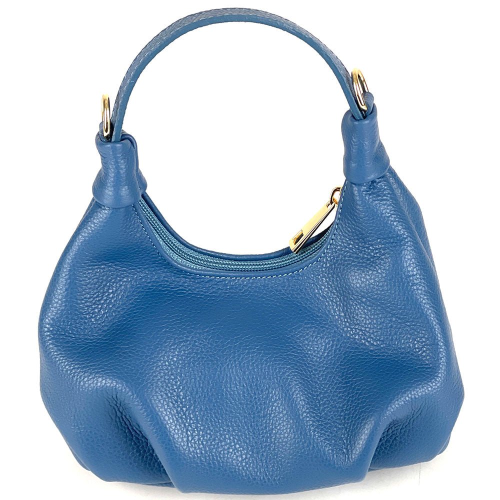 Noemi Compact Italian Leather Hobo Bag - Leather Italiano
