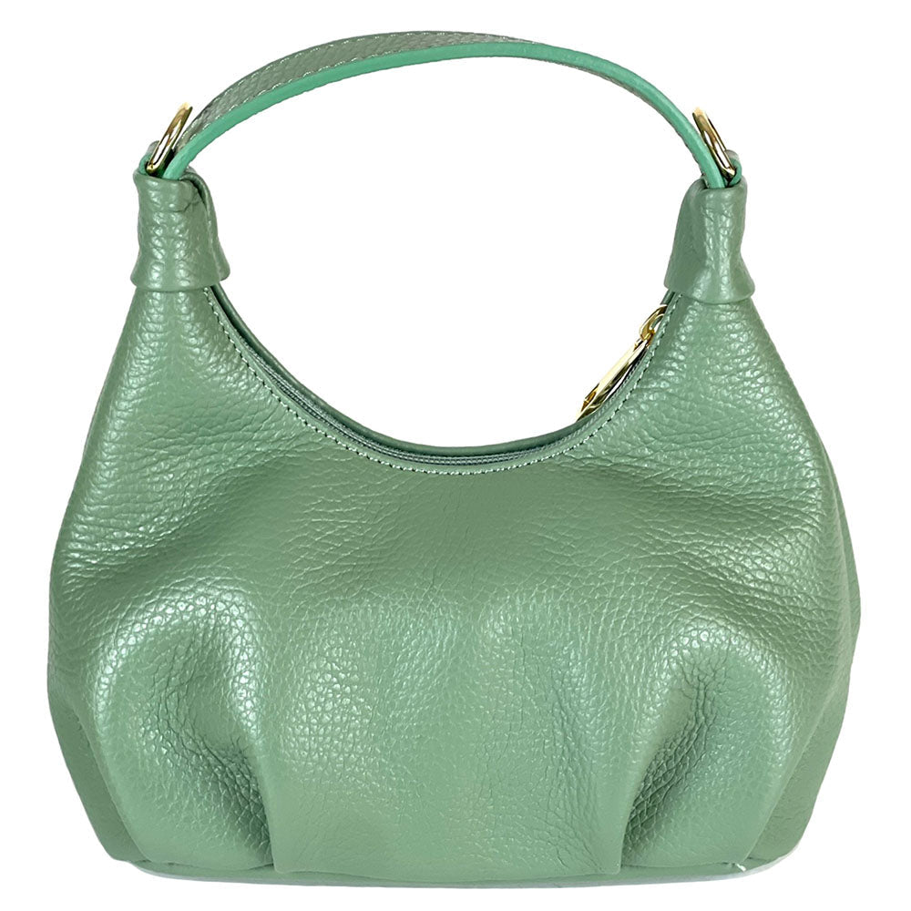 Noemi Compact Italian Leather Hobo Bag - Leather Italiano