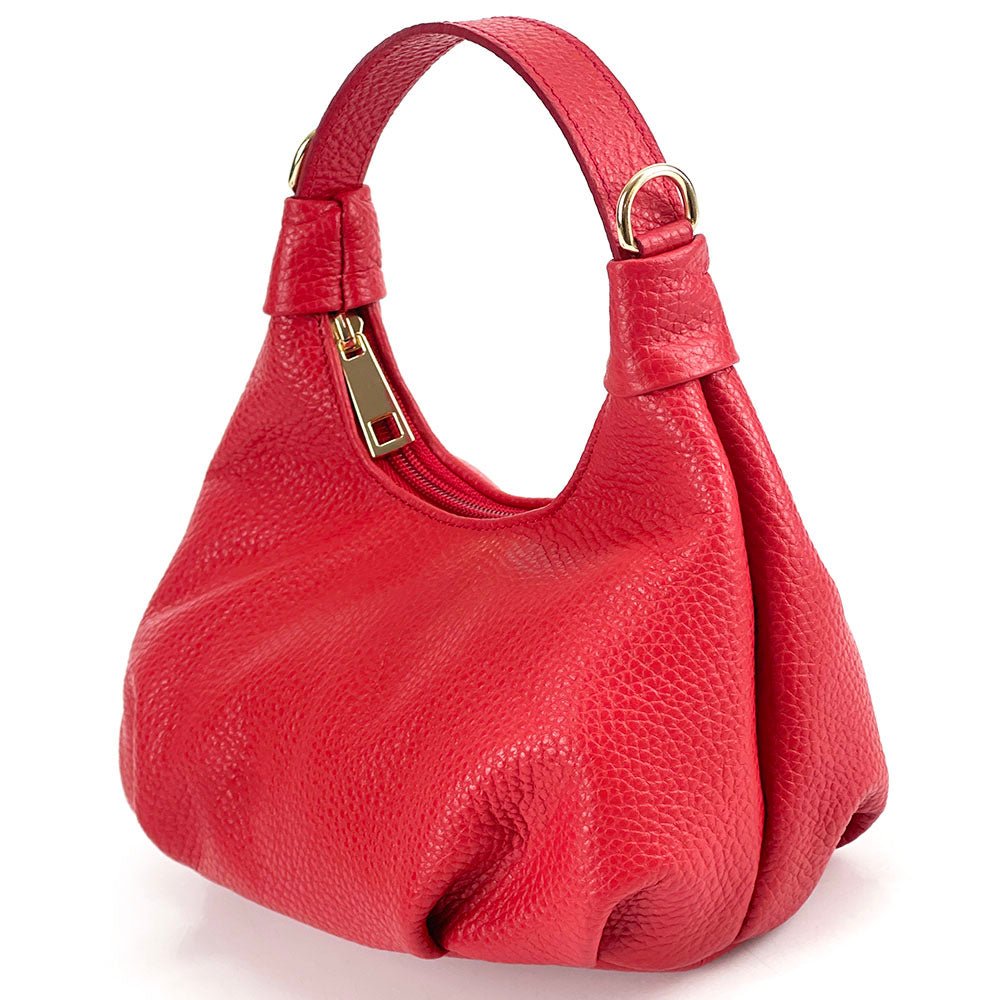 Noemi Compact Italian Leather Hobo Bag - Leather Italiano
