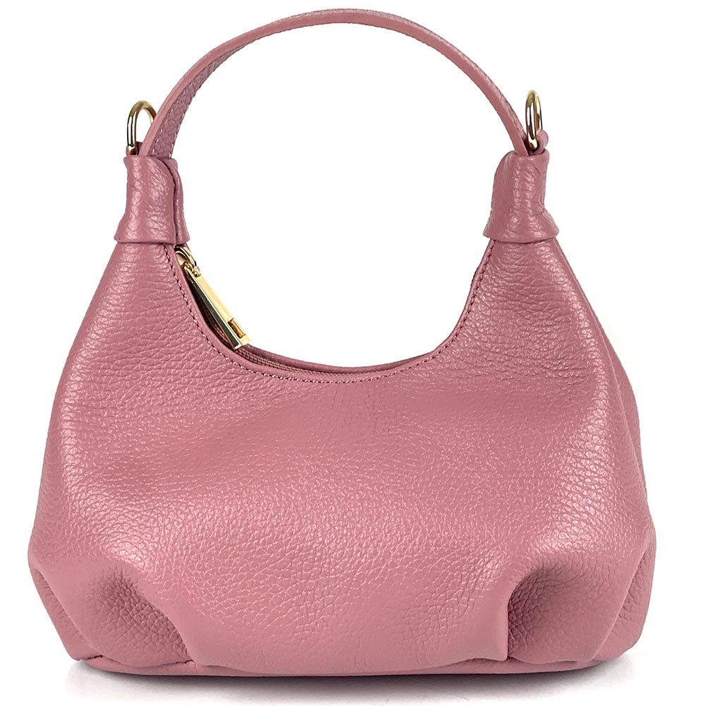 Noemi Compact Italian Leather Hobo Bag - Leather Italiano