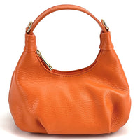 Noemi Compact Italian Leather Hobo Bag - Leather Italiano