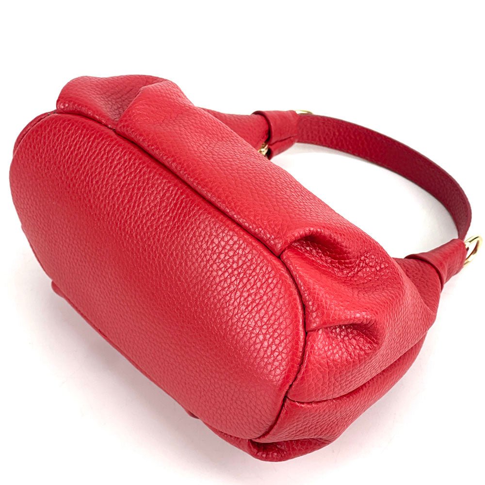 Noemi Compact Italian Leather Hobo Bag - Leather Italiano