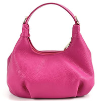 Noemi Compact Italian Leather Hobo Bag - Leather Italiano