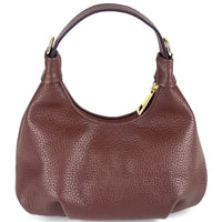Noemi Compact Italian Leather Hobo Bag - Leather Italiano