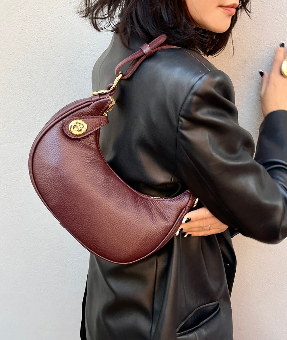 Noemi Leather Handbag - Leather Italiano