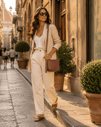 Norevia Woven Washed Cow Leather Crossbody Bag - Leather Italiano