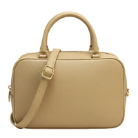 Novara Structured Cow Leather Mini Boston Bag - Leather Italiano