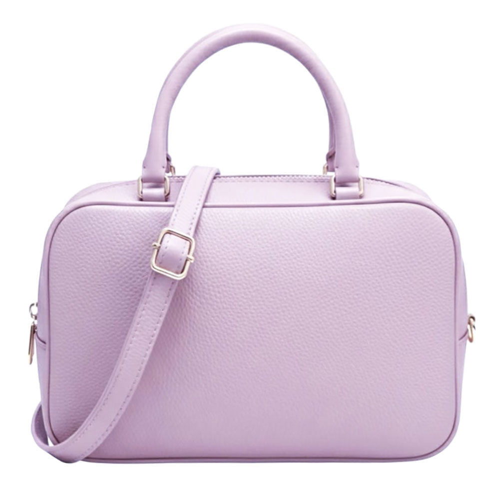 Novara Structured Cow Leather Mini Boston Bag - Leather Italiano