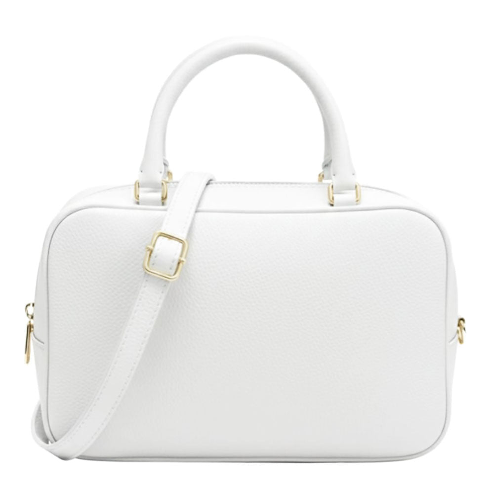 Novara Structured Cow Leather Mini Boston Bag - Leather Italiano