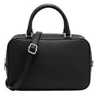 Novara Structured Cow Leather Mini Boston Bag - Leather Italiano