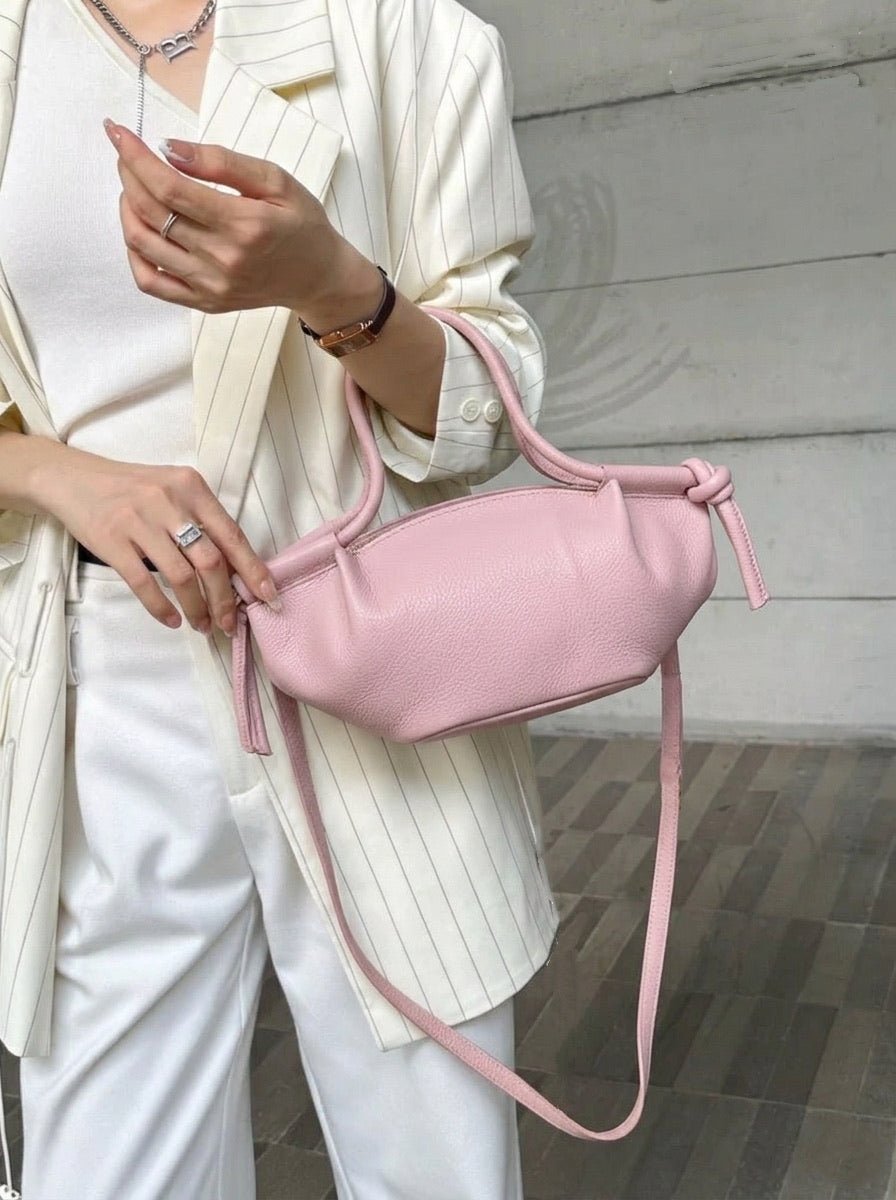 Olga Italian Cow Leather Handbag - Leather Italiano
