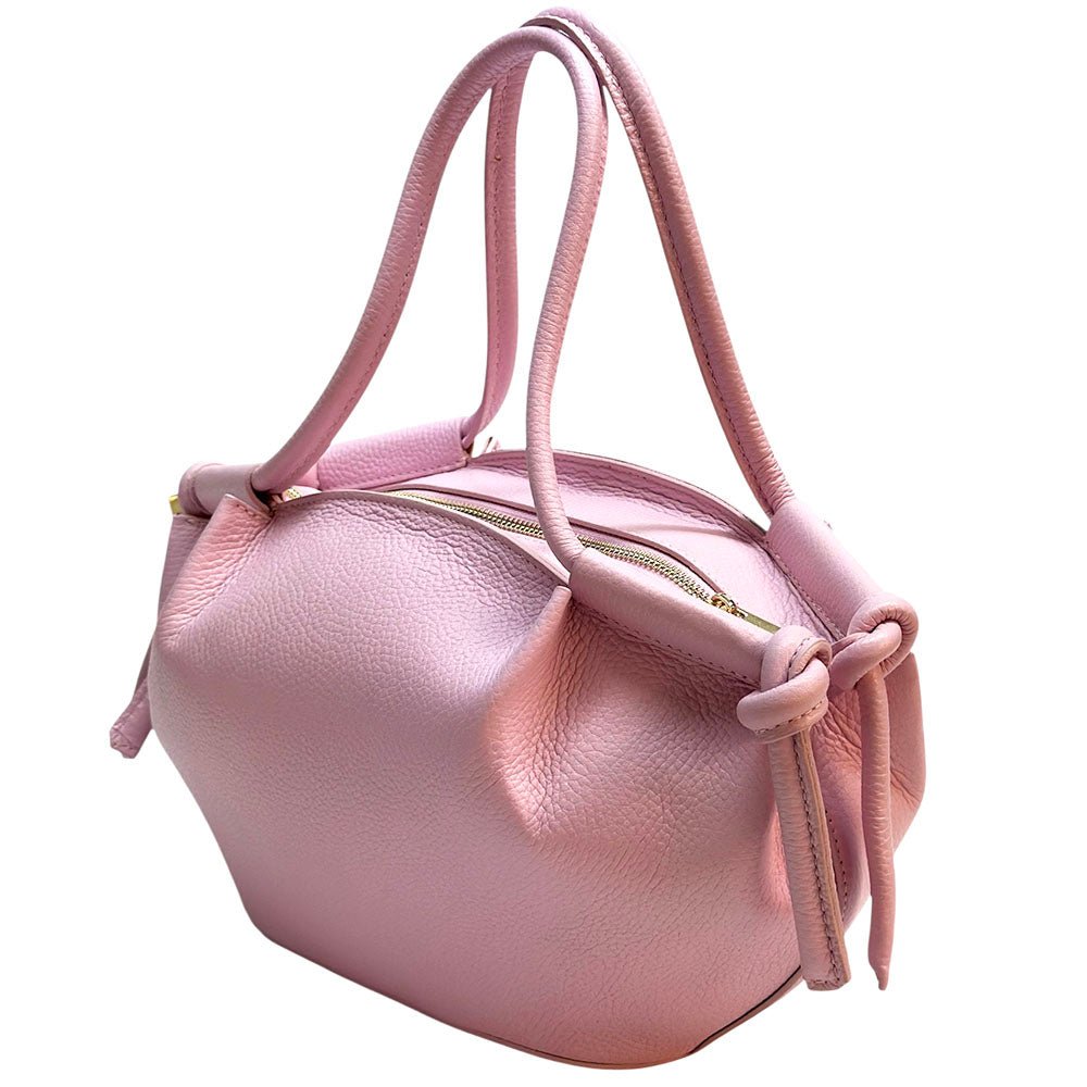 Olga Italian Cow Leather Handbag - Leather Italiano