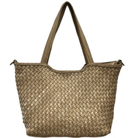 Orlena Woven Washed Calf Leather Shoulder Bag - Leather Italiano