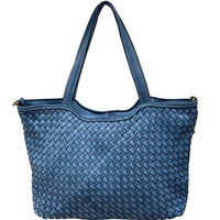 Orlena Woven Washed Calf Leather Shoulder Bag - Leather Italiano