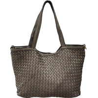 Orlena Woven Washed Calf Leather Shoulder Bag - Leather Italiano