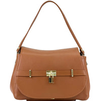 Ottavia Leather Shoulder Bag - Leather Italiano